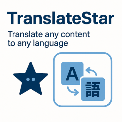 Picture of Translate Star - Translate any content to any language